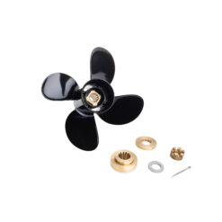 Alternative view of OzPropeller to suit 35-40-50-55-60-70hp Tohatsu Nissan Propeller 4 Blade Aluminium Performance Prop