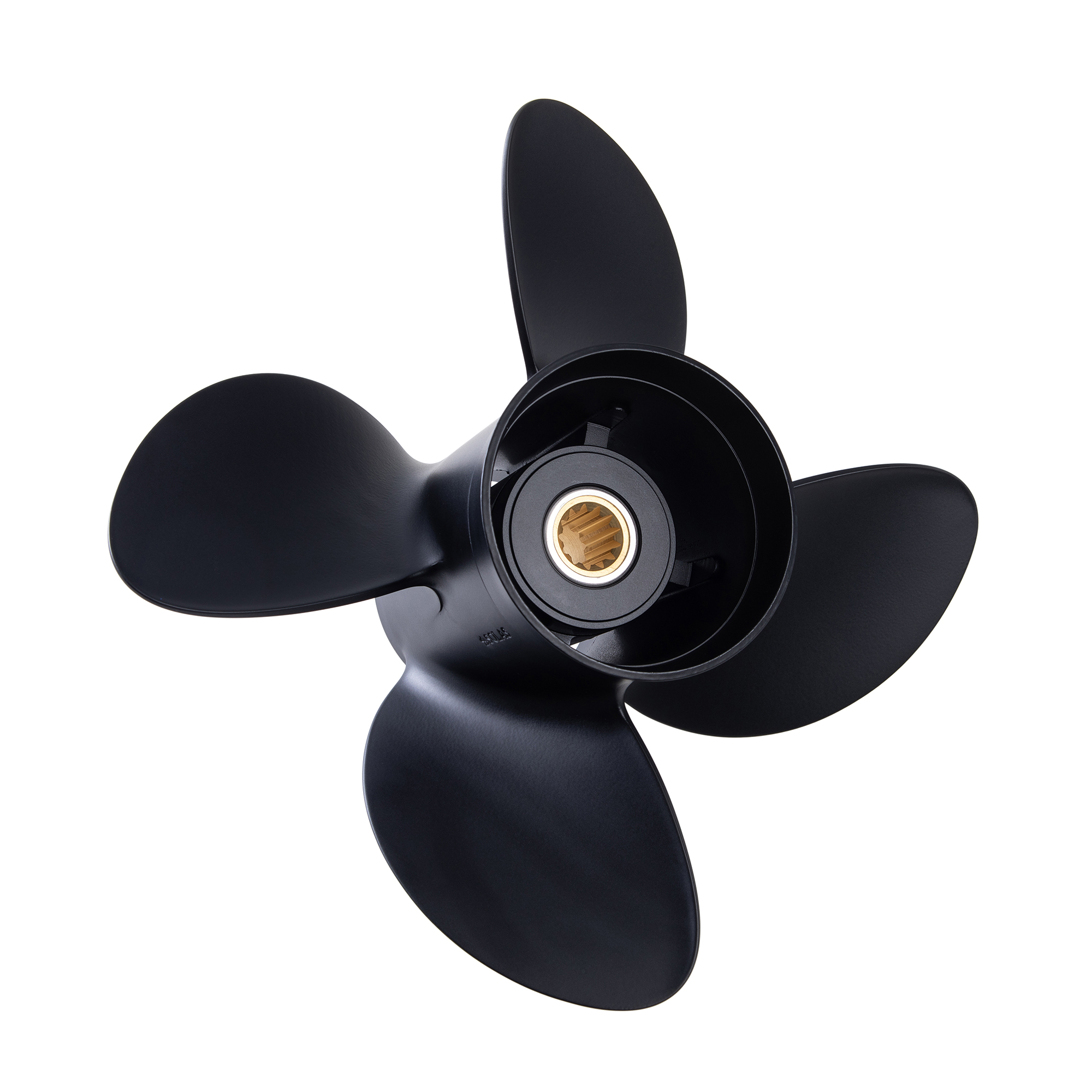40-140hp Johnson Evinrude ETEC Propeller 4 Blade Aluminium Prop