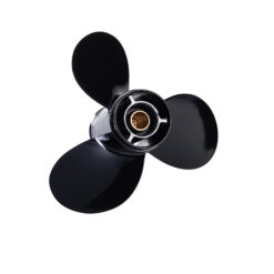 Alternative view of Ozpropeller to suit Tohatsu / Mercury Nissan 9.9-15-18-20hp Propeller 3 Blade Aluminium Prop