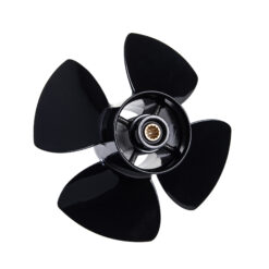 Alternative view of Ozpropeller to suit Tohatsu / Mercury Nissan 6-8-9.8-9.9hp Propeller 4 Blade Aluminum High Thrust Prop ( Kicker Engine / Heavy Load Propeller)