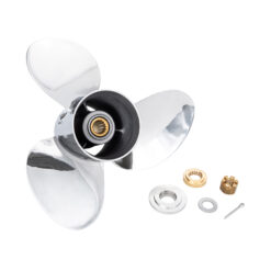 Alternative view of OZALL-E3 to suit Yamaha 150 175 200 220 225 250 300hp 3 Blade Stainless Steel Propeller High Performance Prop