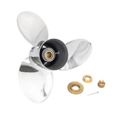 Alternative view of OZOFFSHORE-E3 to suit Evinrude ETEC G2 150-175-200-225-250-300HP 3 Blade Stainless Steel Propeller High Performance Prop