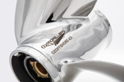 Alternative view of OZOFFSHORE-E3 to suit Honda BF 115D-135-150-200-225-250hp 3 Blade Stainless Steel Propeller High Performance Prop