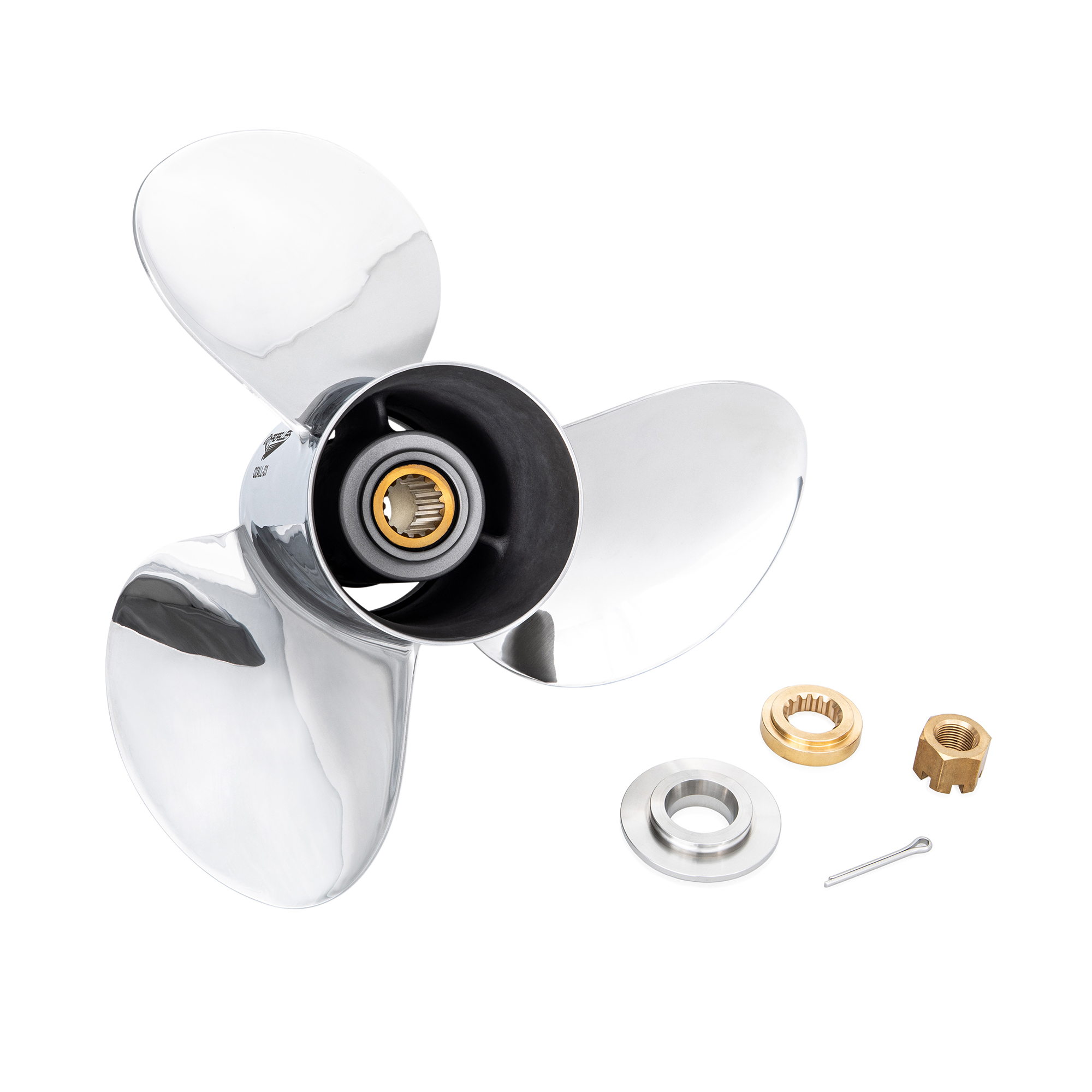 OZALL-D3 to suit Honda 60 75 80 90 100 115 130hp 3 Blade Stainless Steel Propeller High Performance Prop Propeller - Image 2