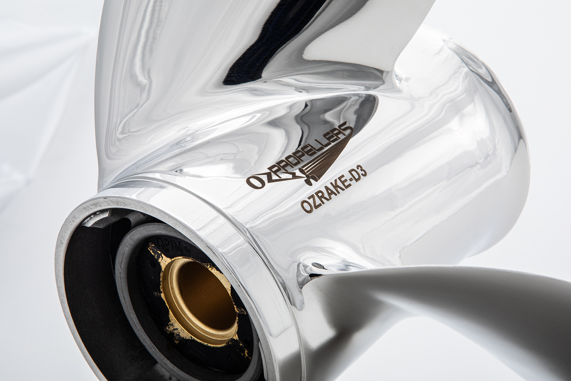 OZRAKE-D3 to suit T50-60-70-75-80-85-90-100-115-130-140hp 3 Blade Stainless Steel Propeller High Performance Prop - Image 4