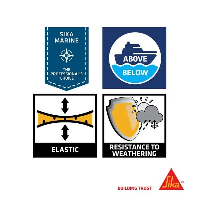 Sikaflex-291 Marine Adhesive Sealant - 150ml Tube - Image 5