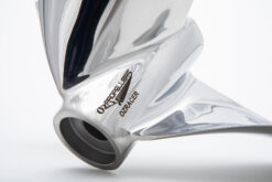 Alternative view of OZRACER-A3 Cleaver Propeller to suit 9.9-15-F20hp Yamaha Stainless Steel Performance Prop