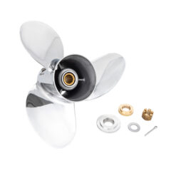 Alternative view of OZRELLY-E3 to suit Yamaha 150 175 200 220 225 250 300hp 3 Blade Stainless Steel Propeller High Performance Prop