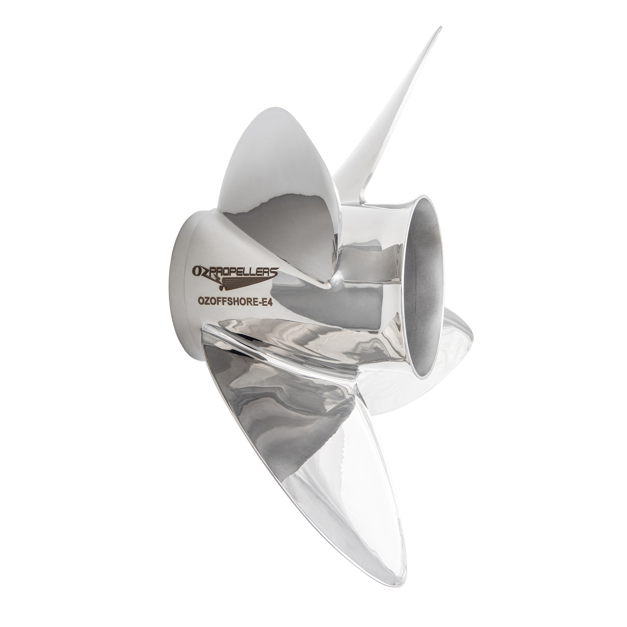 OZOFFSHORE-E4 to suit Yamaha 150 175 200 220 225 250 300hp 4 Blade Stainless Steel Propeller High Performance Prop - Image 3
