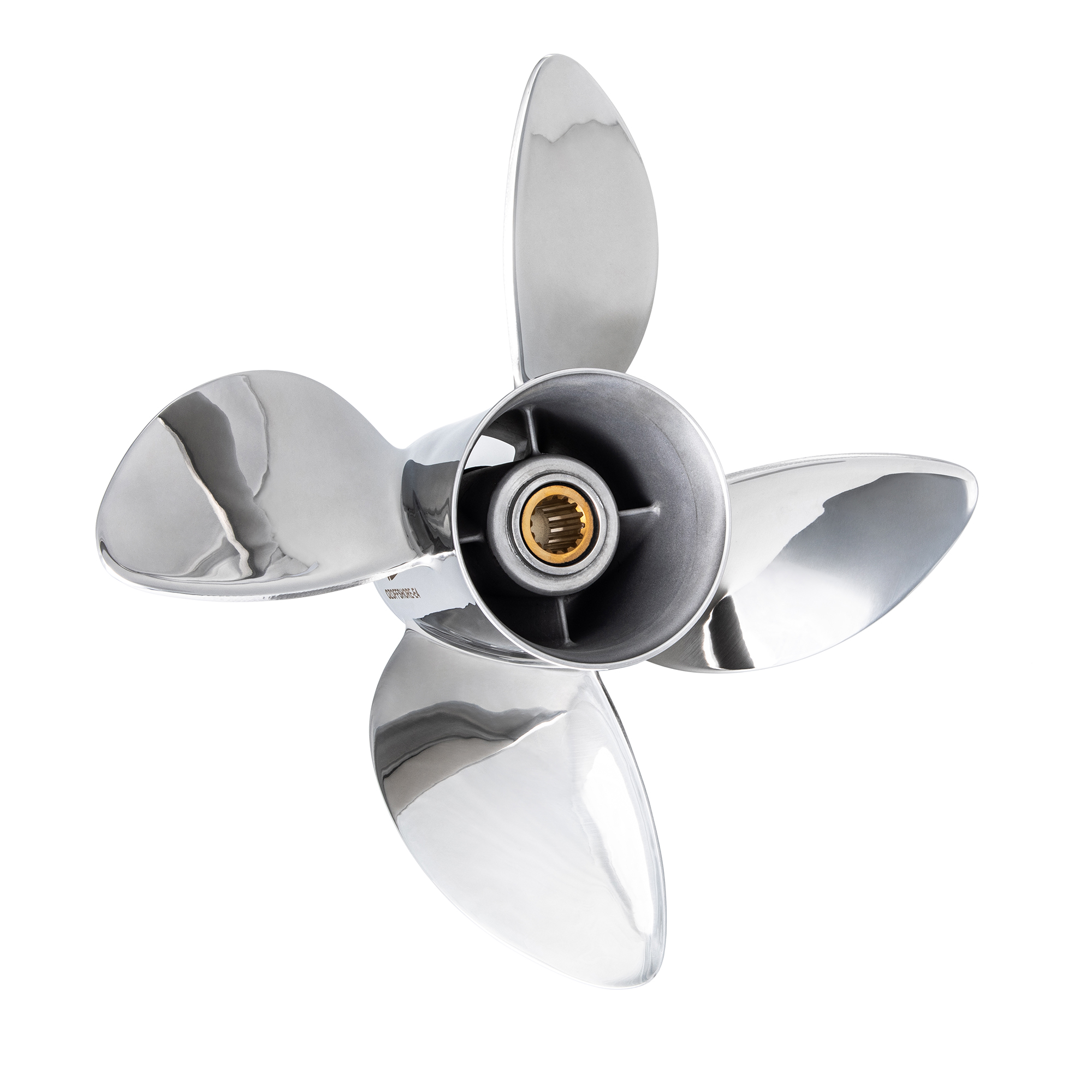 OZOFFSHORE-E4 to suit Yamaha 150 175 200 220 225 250 300hp 4 Blade Stainless Steel Propeller High Performance Prop